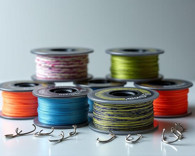 Braided and monofilament fishing lines