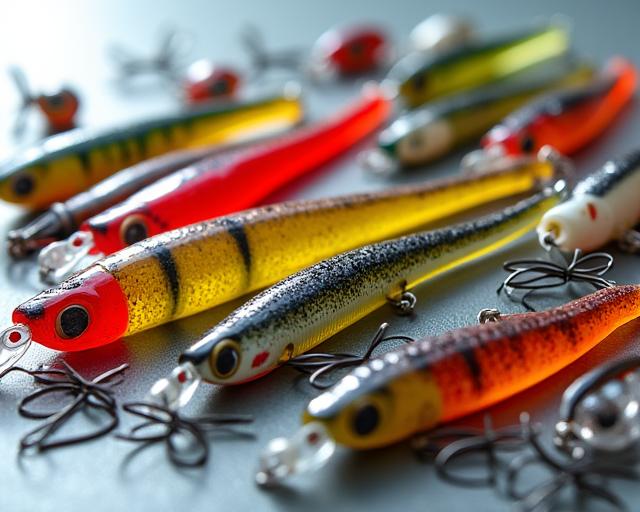 Fishing lures and baits collection