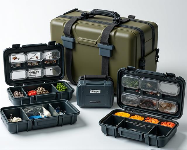 Tackle boxes and storage solutions